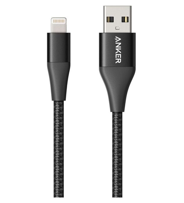 تصویر  کابل 1.8 متری شارژ USB به Lightning انکر مدل Powerline+ II A8453