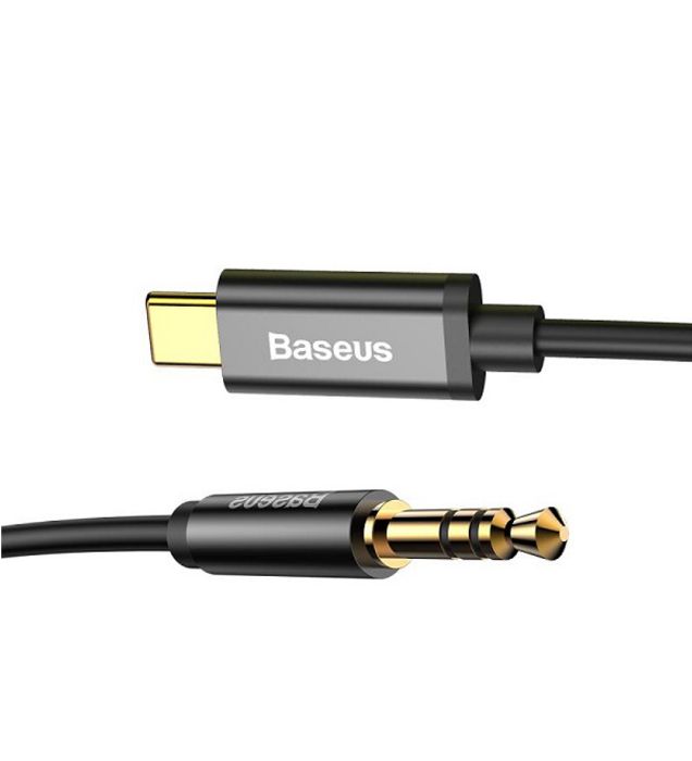 تصویر  تبدیل 1.2 متری USB-C به AUX باسئوس مدل CAM01-M01-BA