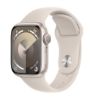تصویر  ساعت هوشمند اپل واچ نسل نهم 45 میلی‌‌متری آلومنیومی با بند اسپورت بدنه بژ