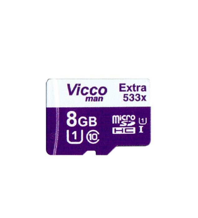تصویر  کارت حافظه 8 گیگابایت ویکومن اکسترا microSDHC کلاس 10 با سرعت 80 مگابایت در ثانیه