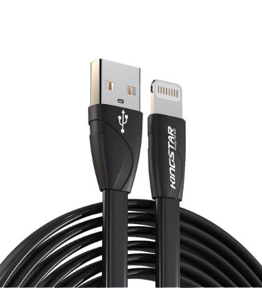 تصویر  کابل شارژ USB به Lightning کینگ استار 1.2 متر مدل K112i