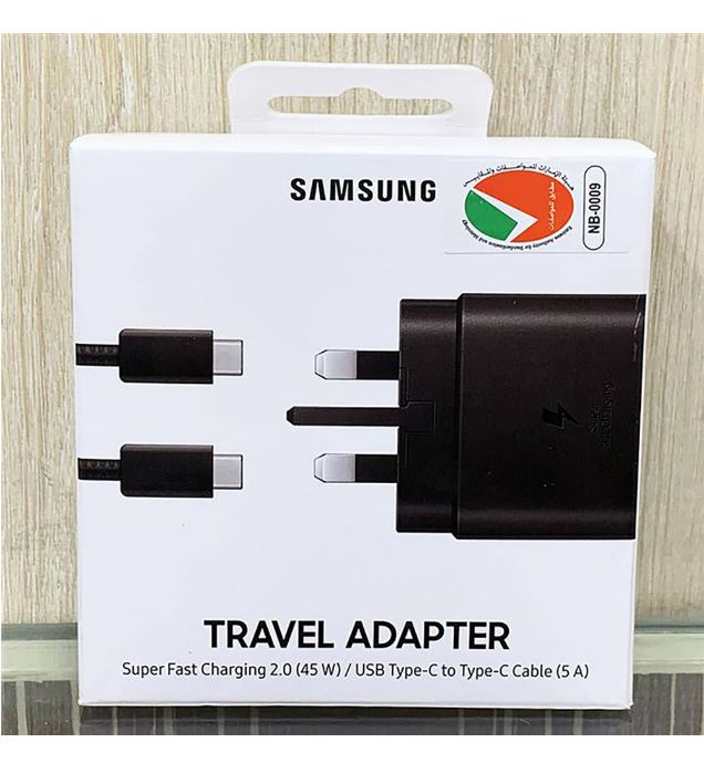 تصویر  شارژر دیواری سامسونگ 45 وات مدل EP-TA845 Vietnam با کابل تبدیل Type-C (سه پین)