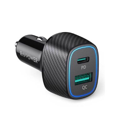 شارژر فندکی راوپاور مدل RP-VC009 PD Pioneer توان 60 وات