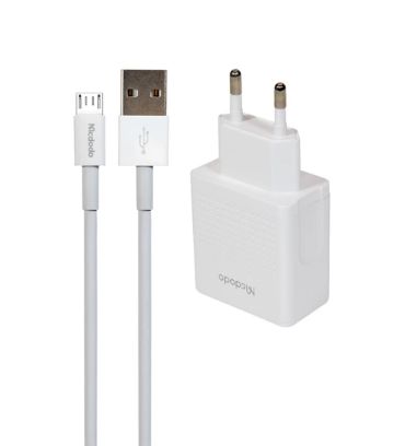 شارژر دیواری مک دودو 12 وات مدل CH-3971 با کابل USB به Micro (دو پورت)