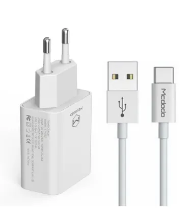 تصویر  شارژر دیواری مک دودو مدل CH-6721 با کابل Type-C (دو پورت)