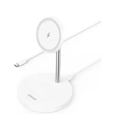 تصویر  پایه نگهدارنده و شارژر وایرلس انکر مدل PowerWave Magnetic A2543