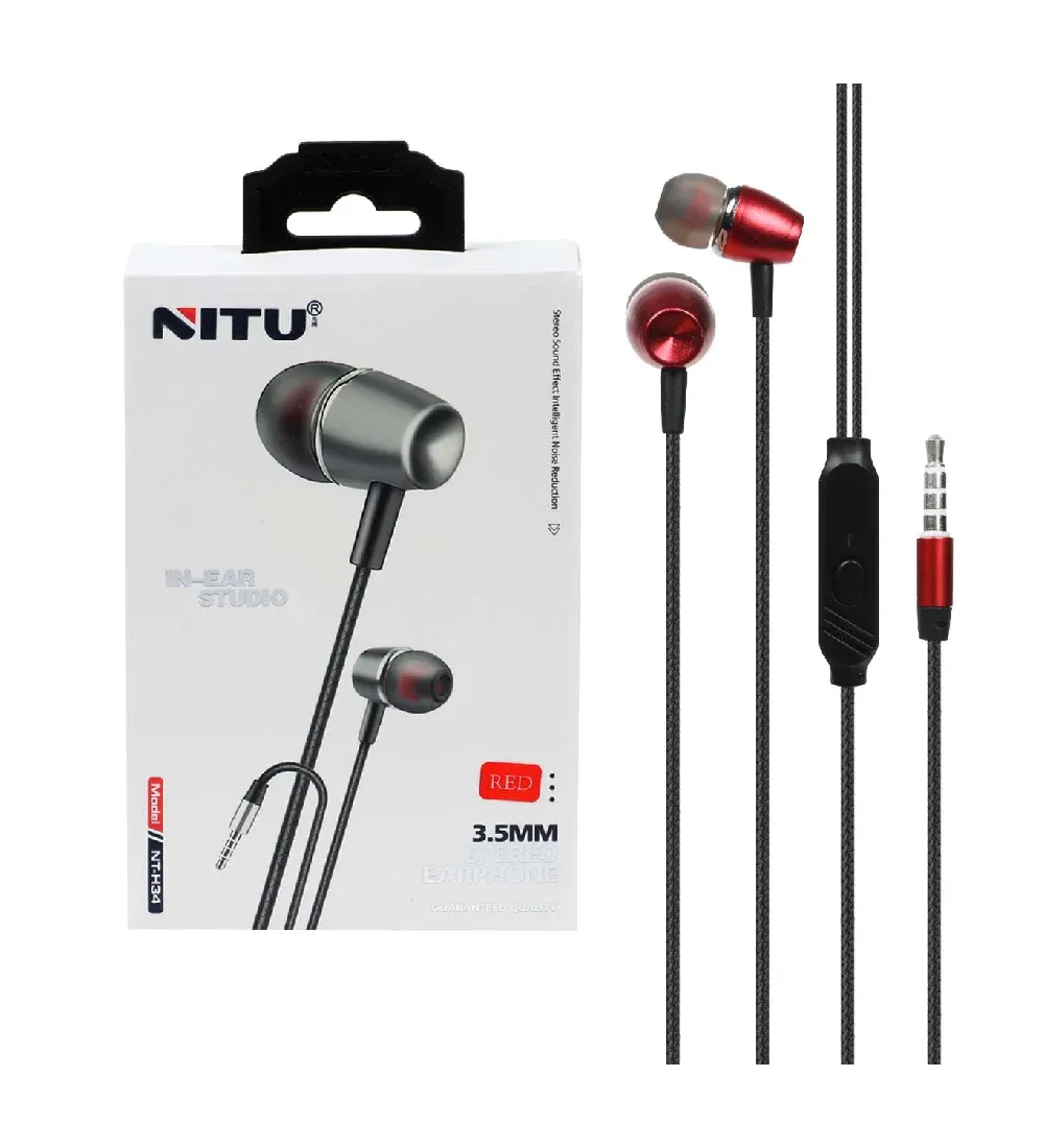 تصویر  هندزفری با سیم نیتو مدل H34