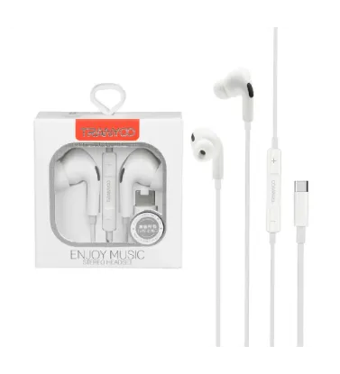 تصویر  هندزفری با سیم ترانیو مدل T-R16 با پورت Type-C