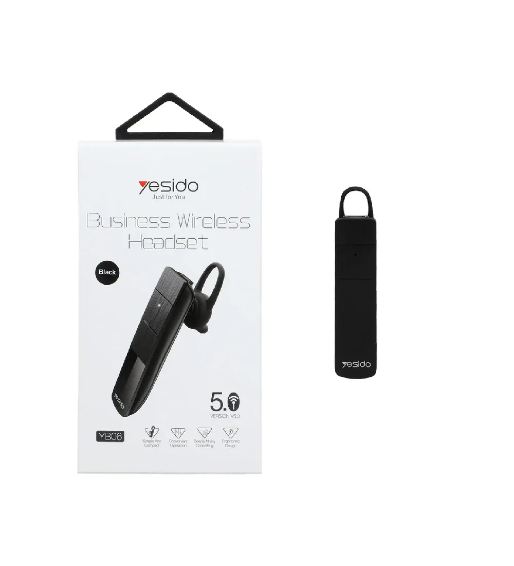 تصویر  هندزفری بی سیم یسیدو مدل YB06 تک گوش