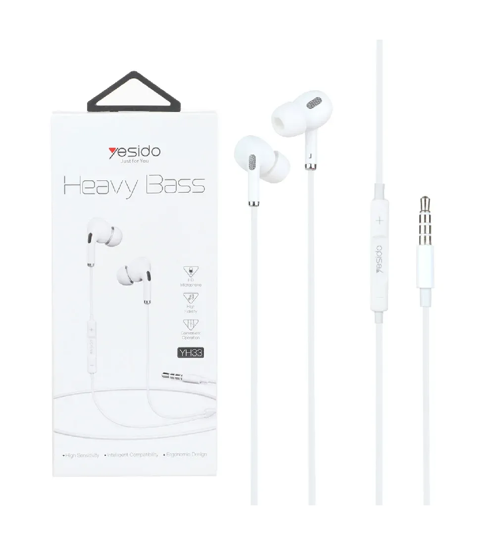 تصویر  هندزفری با سیم یسیدو مدل YH33