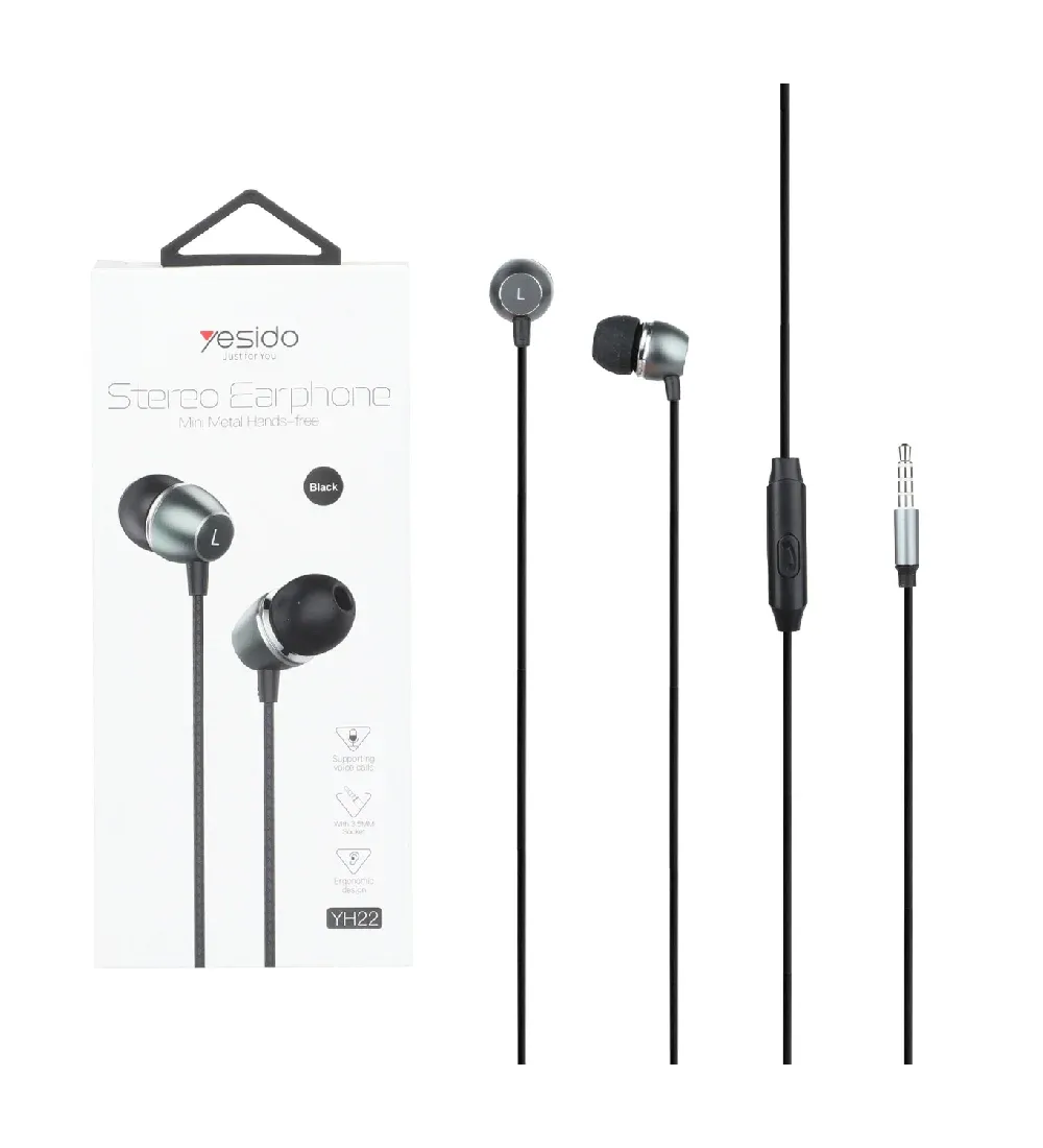 تصویر  هندزفری با سیم یسیدو مدل YH22