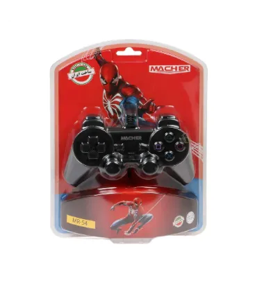 دسته بازی شوک دار Macher مدل MR-54 - مشکی