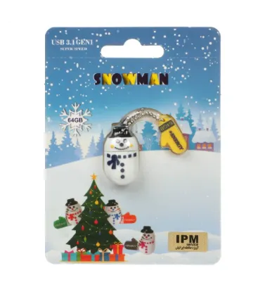 تصویر  فلش مموری ایکس انرژی مدل Snowman 3.1 ظرفیت 64 گیگابایت