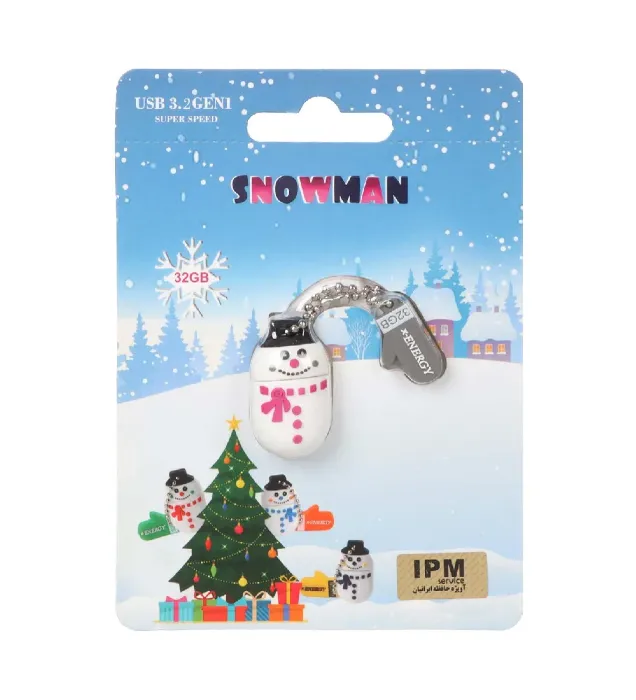 تصویر  فلش مموری ایکس انرژی مدل Snowman ظرفیت 32 گیگابایت