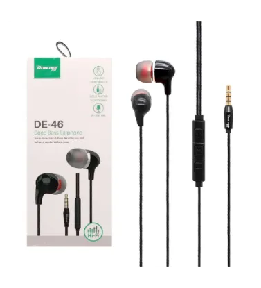 تصویر  هندزفری با سیم دینلاین مدل DE-46