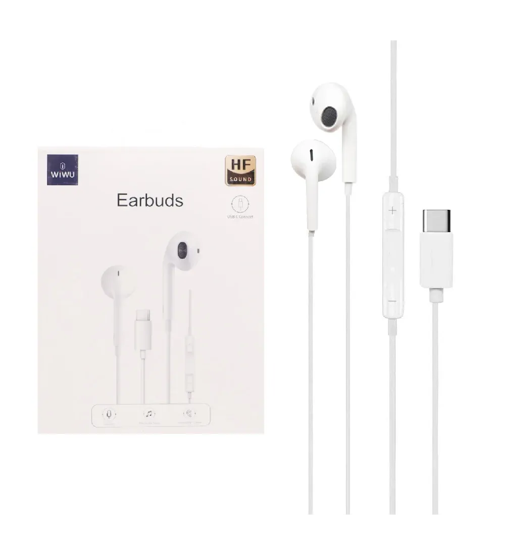 تصویر  هندزفری با سیم ویوو مدل EARBUDS TYPE-C CONNECTOR EB303 با پورت Type-C