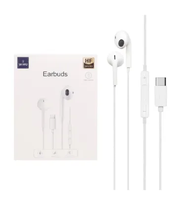 تصویر  هندزفری با سیم ویوو مدل EARBUDS TYPE-C CONNECTOR EB303 با پورت Type-C