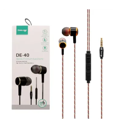 تصویر  هندزفری با سیم دینلاین مدل DE-40