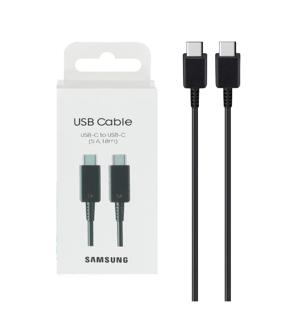 تصویر  کابل شارژ فست 1.8 متری Samsung Type-C To Type-C مدل EP-DX510