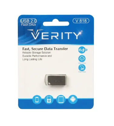 تصویر  فلش مموری وریتی مدل V818 USB 2.0 ظرفیت 64 گیگابایت