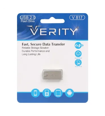 فلش مموری وریتی مدل V817 ظرفیت 64 گیگابایت نقره ای