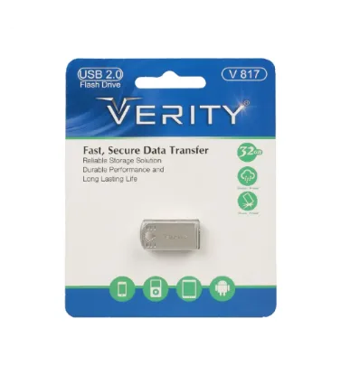 تصویر  فلش مموری وریتی مدل V817 ظرفیت 32 گیگابایت نقره ای