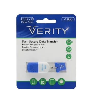 فلش مموری وریتی مدل V905 ظرفیت 32 گیگابایت آبی