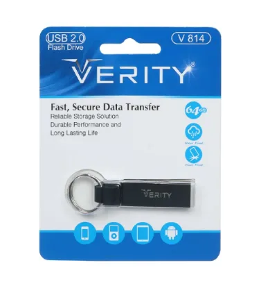 تصویر  فلش مموری وریتی مدل V814 ظرفیت 64 گیگابایت مشکی