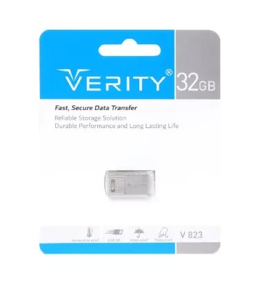 تصویر  فلش مموری وریتی 32 گیگابایت نقره ای