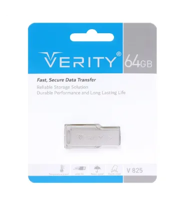 فلش مموری وریتی مدل V825 ظرفیت 64 گیگابایت نقره ای
