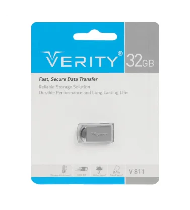 تصویر  فلش مموری وریتی 32 گیگابایت نقره ای