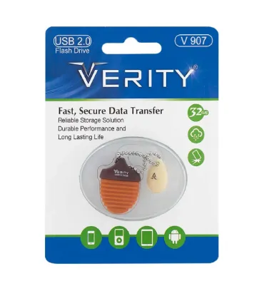 فلش مموری وریتی مدل V907 ظرفیت 32 گیگابایت قهوه ای