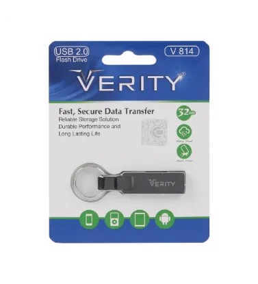 تصویر  فلش مموری وریتی مدل V814 ظرفیت 32 گیگابایت مشکی