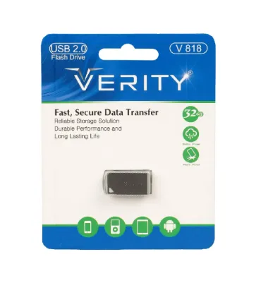 تصویر  فلش مموری وریتی مدل V818 ظرفیت 32 گیگابایت مشکی