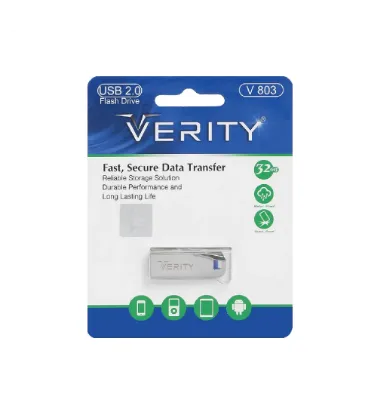 تصویر  فلش مموری وریتی مدل V803 ظرفیت 32 گیگابایت نقره ای
