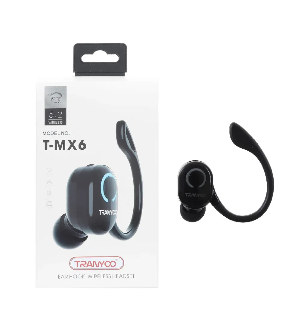 تصویر  هندزفری بی سیم ترانیو مدل T-MX6 تک گوش