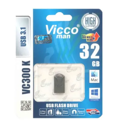 تصویر  فلش مموری ویکومن 32 گیگابایت مدل VC300 K USB3.1