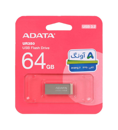 تصویر  فلش مموری ای دیتا مدل UR350 USB 3.2 ظرفیت 64 گیگابایت