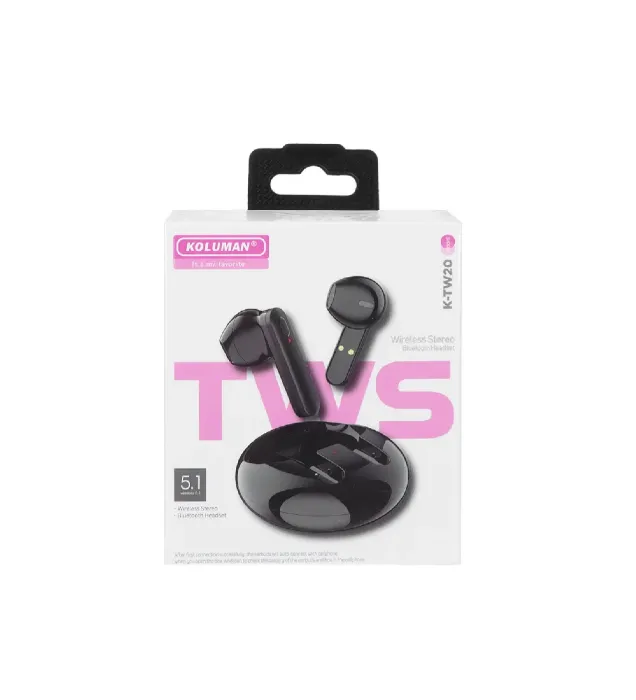 تصویر  هندزفری بی سیم کلومن مدل K-TW20 تصویر  هندزفری بی سیم کلومن مدل K-TW20