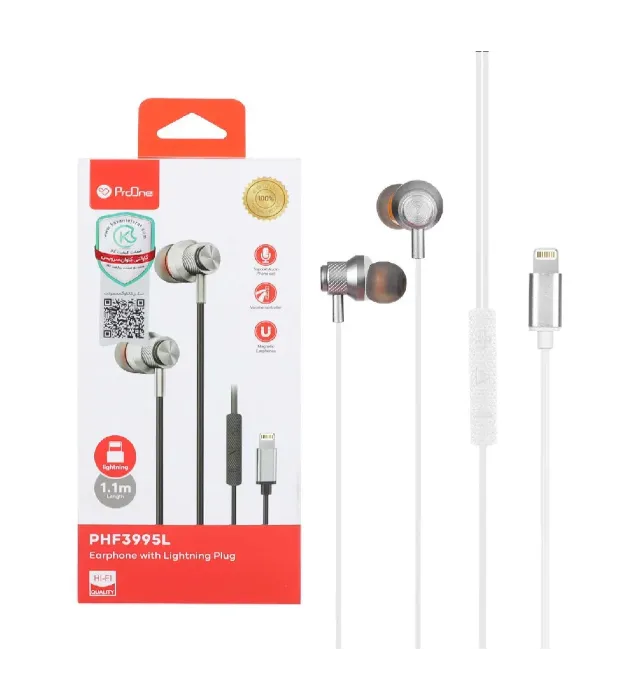 تصویر  هندزفری سیمی پرووان مدل PHF3995L با پورت آیفون