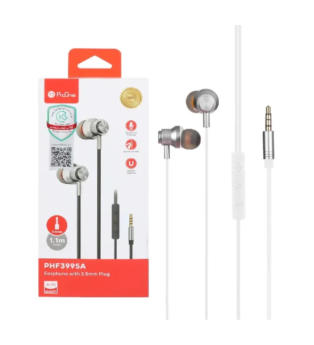 تصویر  هندزفری سیمی پرووان مدل PHF3995A