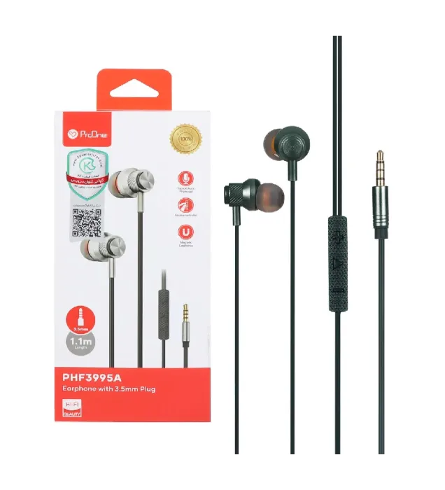 تصویر  هندزفری سیمی پرووان مدل PHF3995A