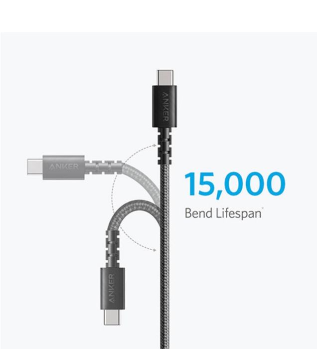 تصویر  کابل شارژ USB Type-C به USB Type-C انکر 1.8 متر مدل A8033