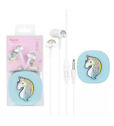 تصویر  هندزفری با سیم یونیکورن مدل QL-514 طرح 13