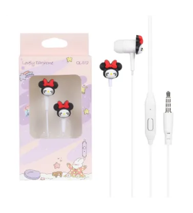 تصویر  هندزفری با سیم لاولی مدل QL-512 طرح 9