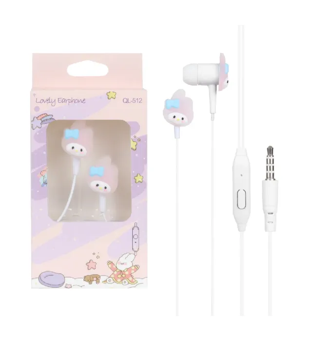 تصویر  هندزفری با سیم لاولی مدل QL-512 طرح 9 تصویر  هندزفری با سیم لاولی مدل QL-512 طرح 9