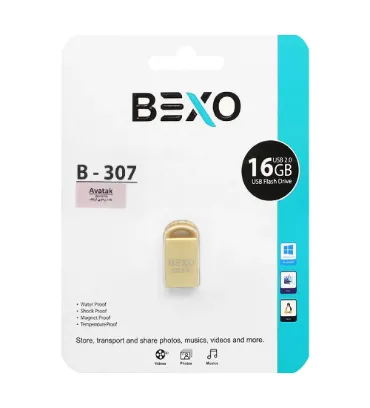 تصویر  فلش مموری بکسو مدل B-307 USB 2.0 ظرفیت 16 گیگابایت