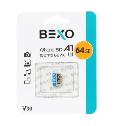 تصویر  کارت حافظه 64 گیگابایت بکسو 667X microSDXC UHS-I U3 Class10-100MB/s