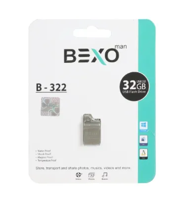 تصویر  فلش مموری بکسو  32 گیگابایت مدل B-322 USB2.0