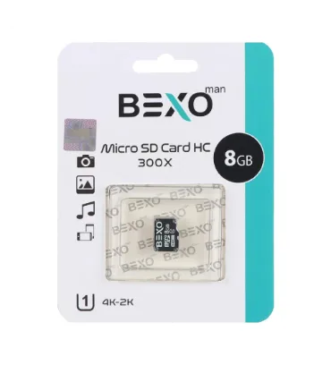 کارت حافظه microSDHC بکسو مدل X300 کلاس 10 استاندارد UHS-I U1 سرعت 45MB/s ظرفیت 8 گیگابایت